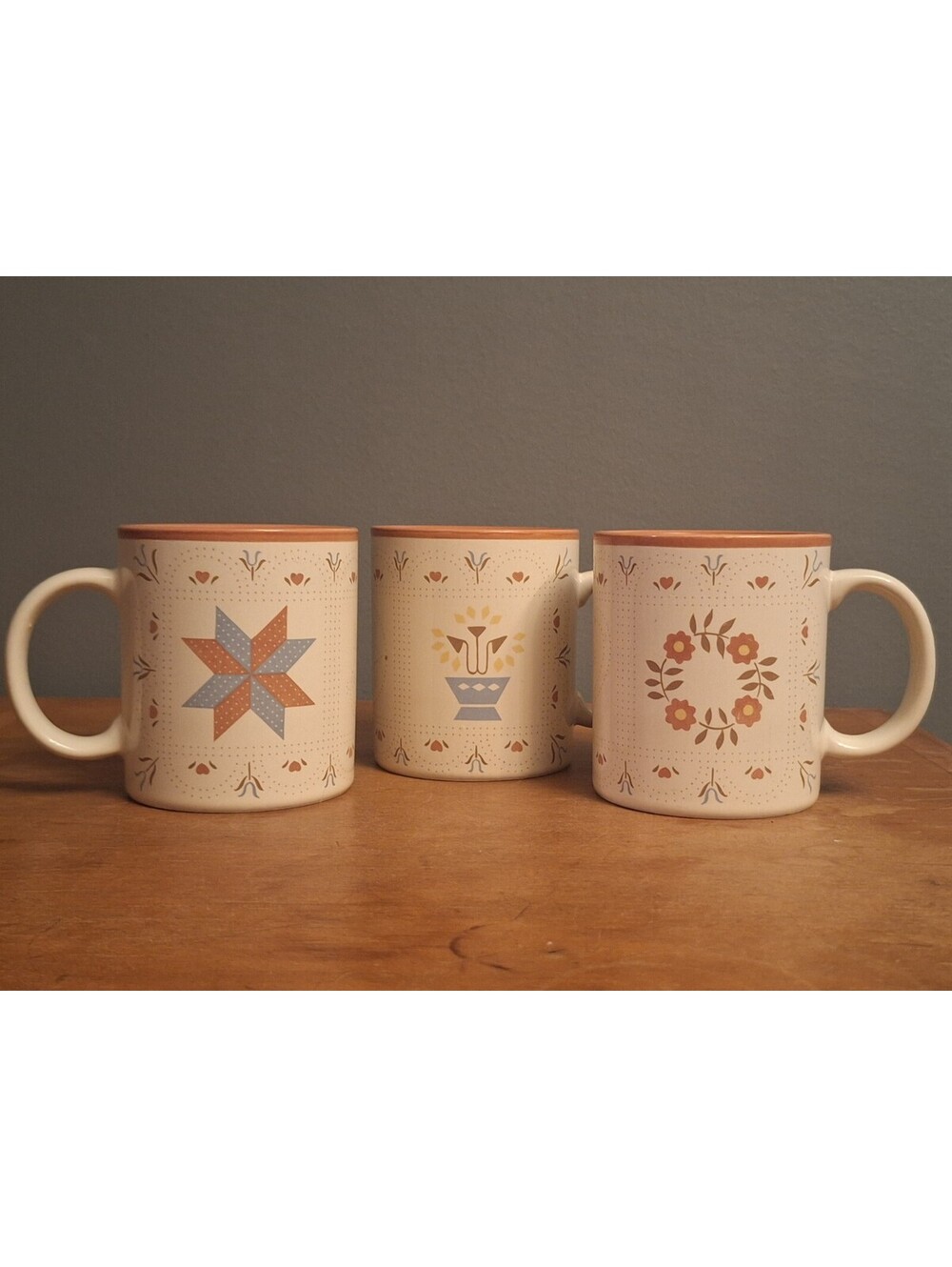 Vintage CottageCore Coffee Cups set of 3 CCCC [COPY]